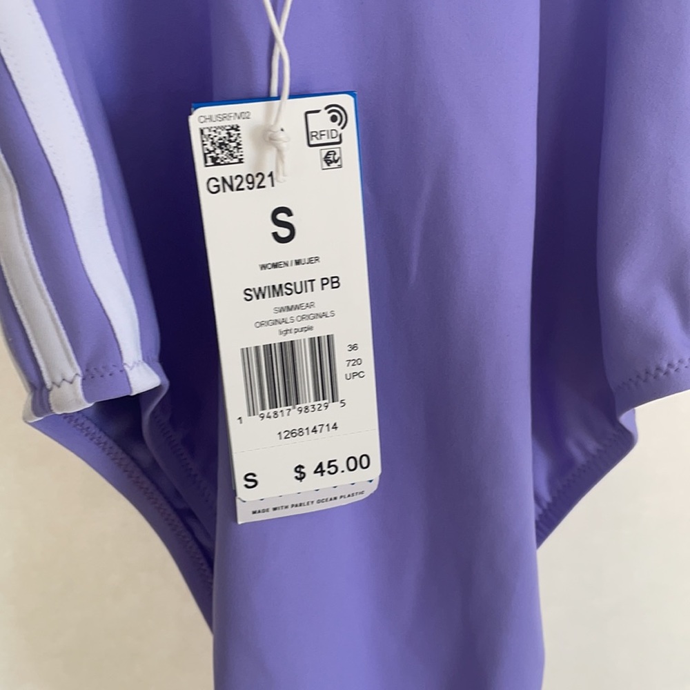 NWT Adidas One Piece Swimsuit Size Small - Picture 5 of 5